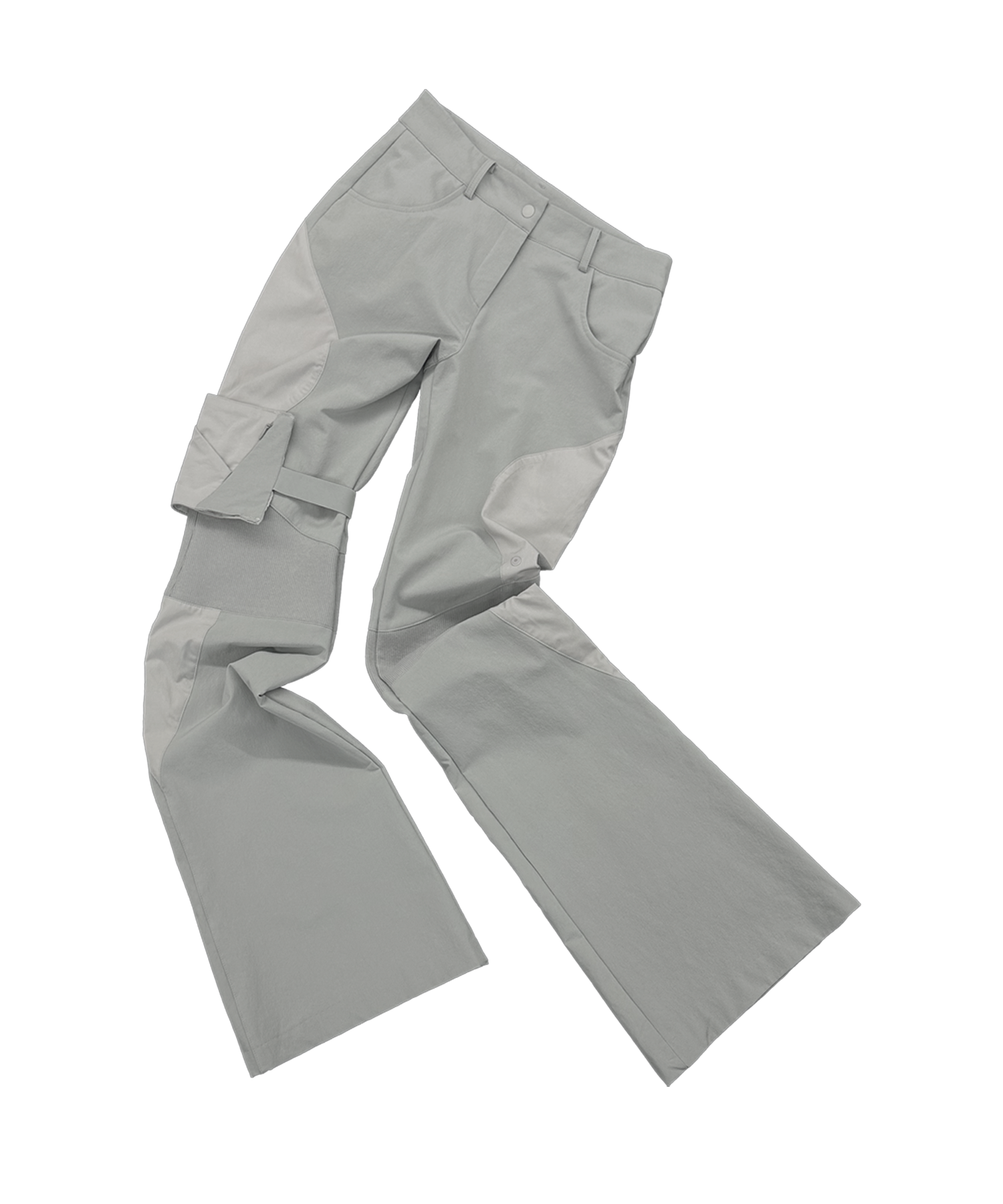 Detachable Pouch Nylon Pants / Grey
